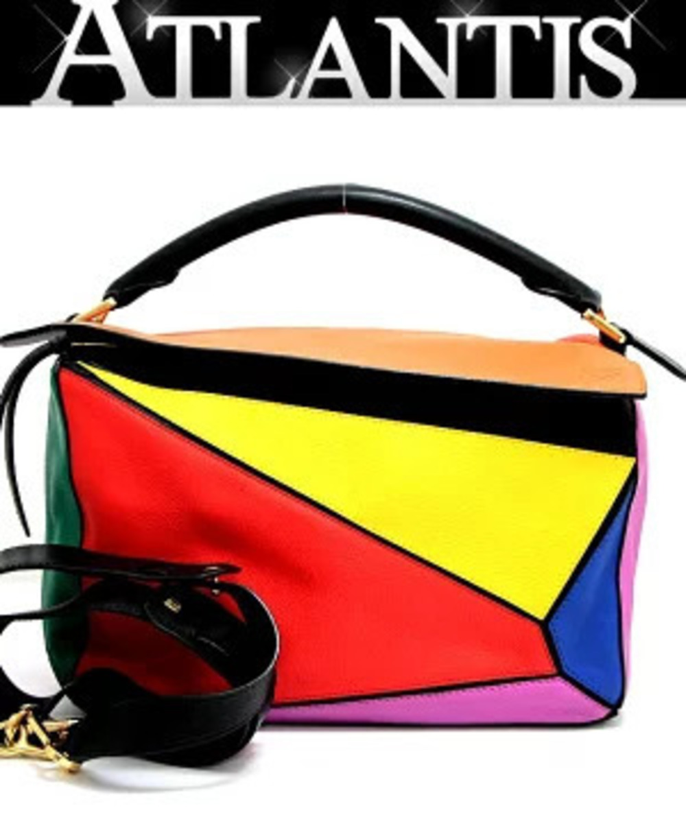 Loewe Puzzle Bag Multicolor Leather